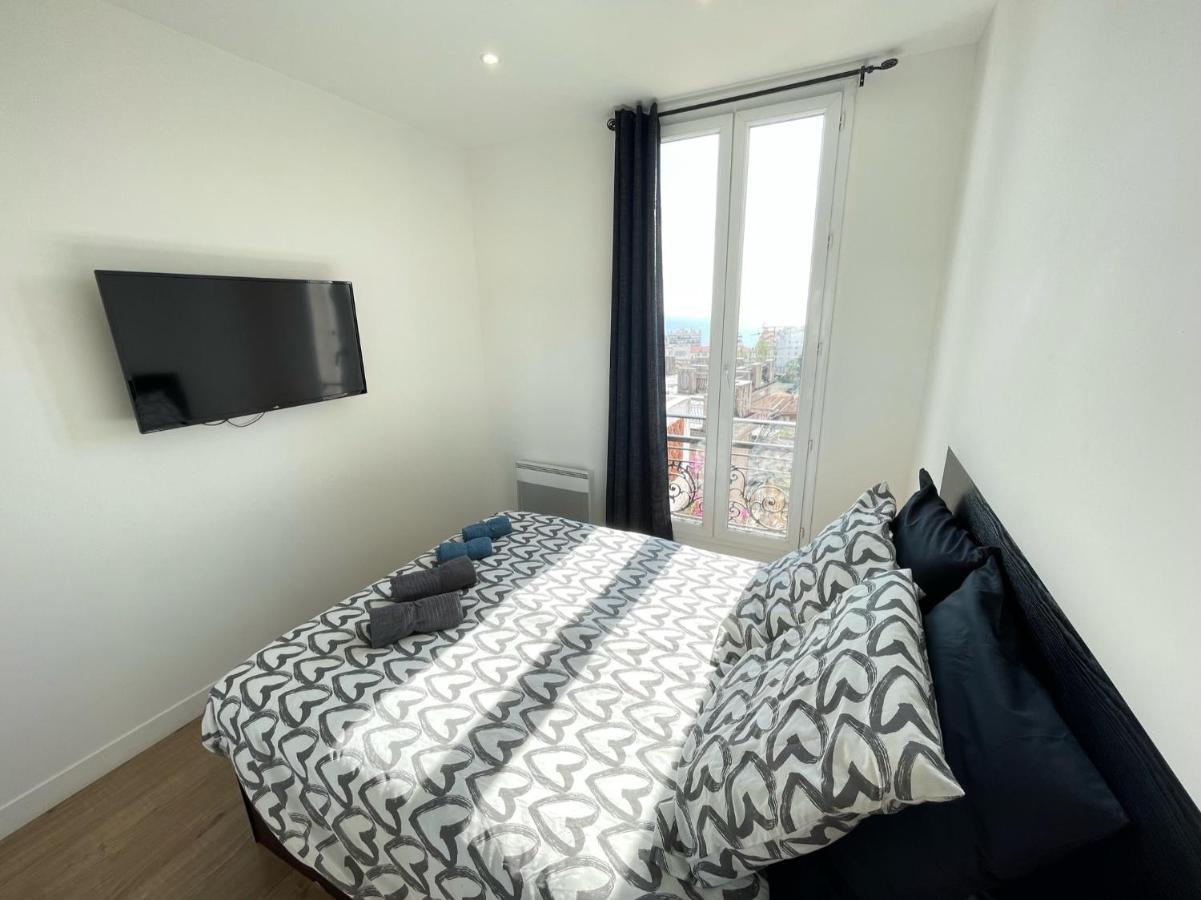 Nice Renting - Cambrai - Luxurious Sea View Terrasse - King Bed - Parking - Ac - Fully Equipped Luaran gambar